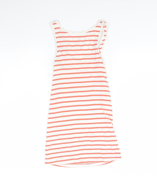 H&M Womens White Striped  Basic Tank Size M