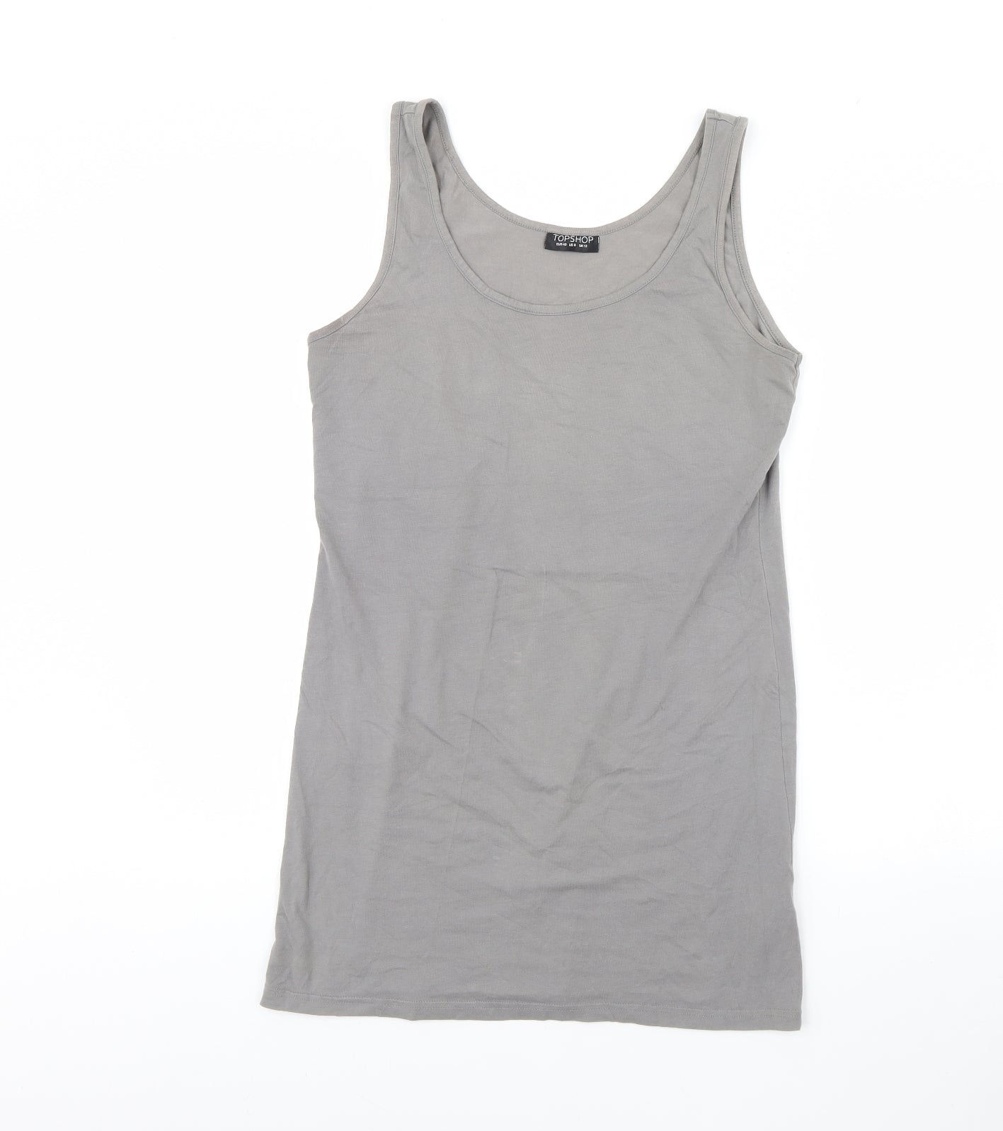 Topshop Womens Grey   Tank Dress  Size 12
