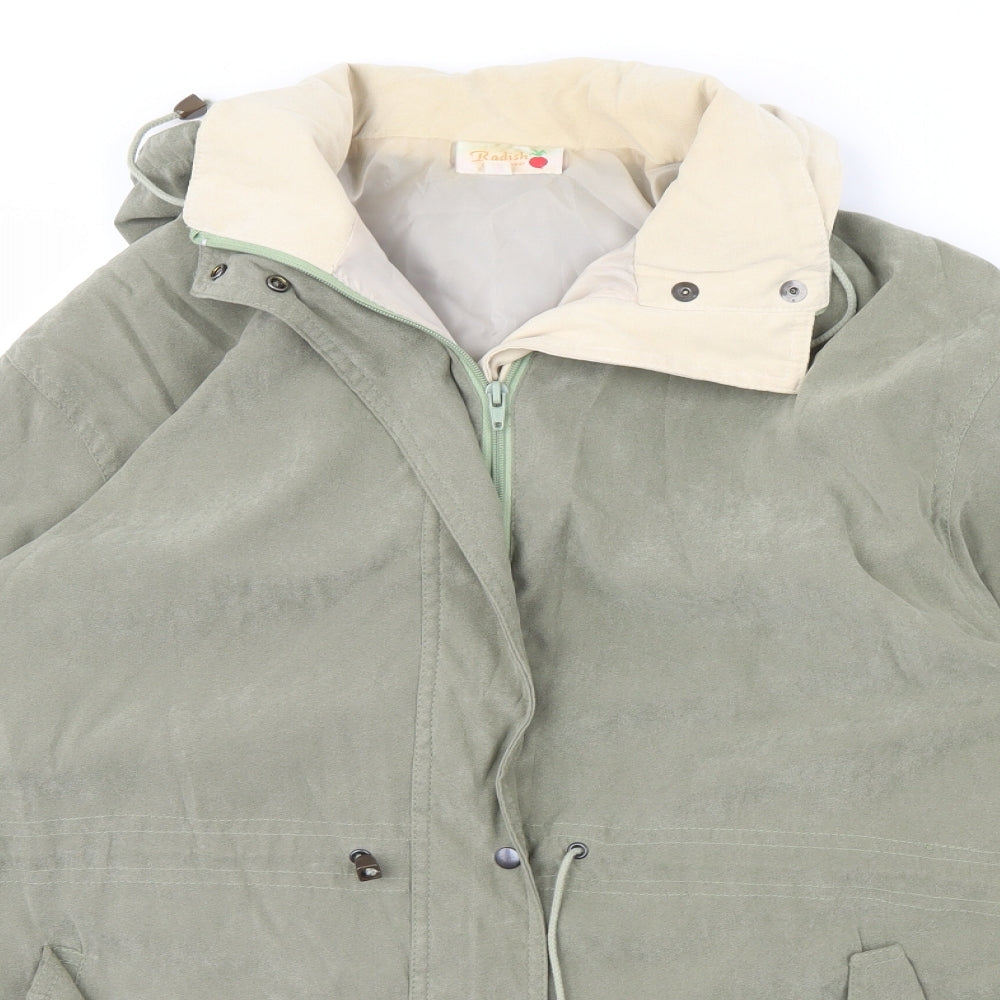 Radish Womens Green   Overcoat Coat Size 18