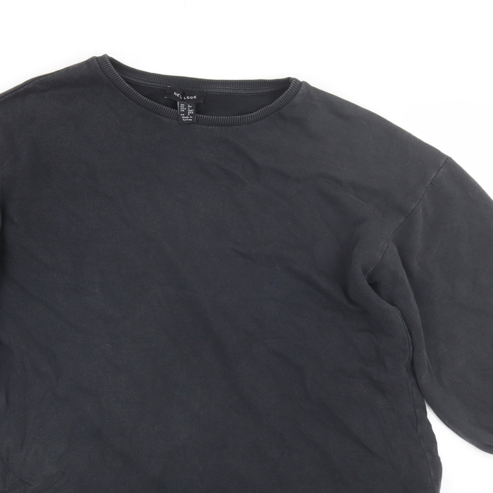 New Look Womens Black   Pullover Sweatshirt Size 6