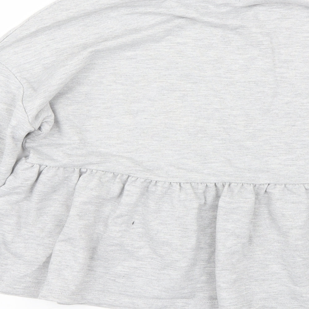 Papaya Womens Grey   Pullover Sweatshirt Size S