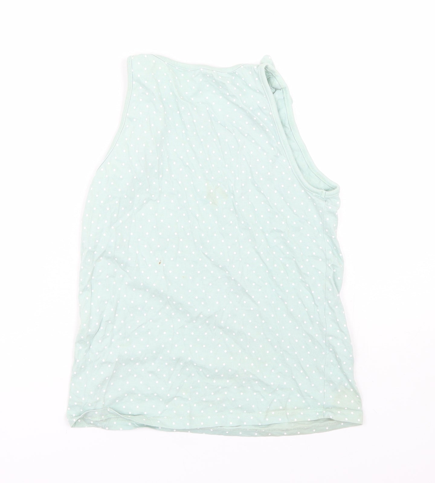 George Girls Green Polka Dot  Basic Tank Size 11-12 Years