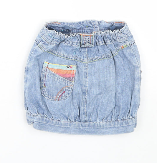 Cherokee Girls Blue  Denim A-Line Skirt Size 2-3 Years