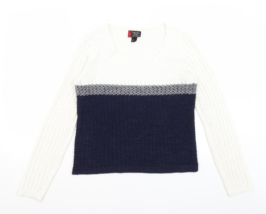 Sweater Shop Womens White   Pullover Jumper Size M