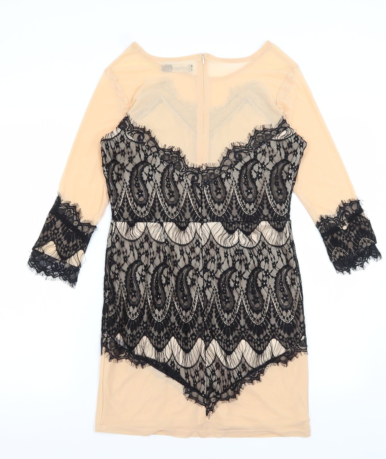 Boohoo Womens Pink Paisley  Pencil Dress  Size 12