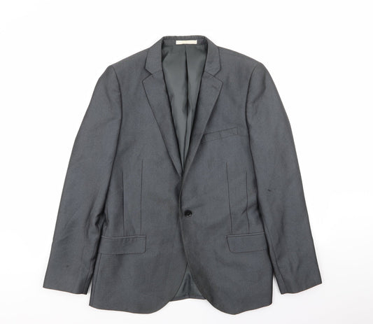 Moss London Mens Grey   Jacket Blazer Size 40