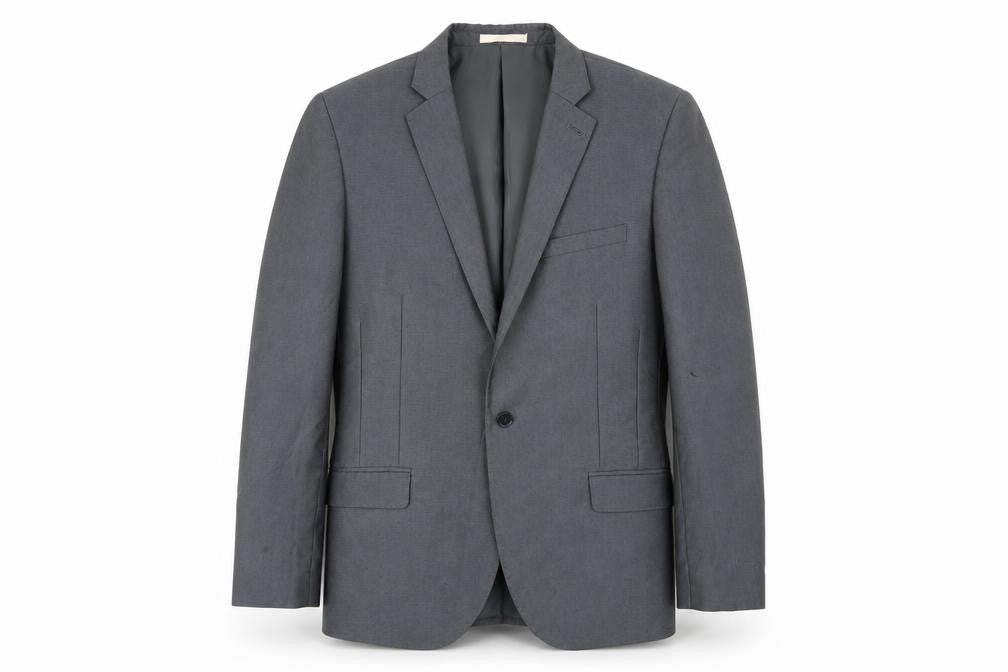 Mens 40 Chest Regular Moss London Grey Jacket