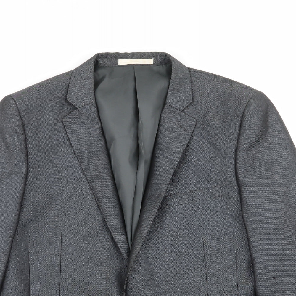 Moss London Mens Grey   Jacket Blazer Size 40