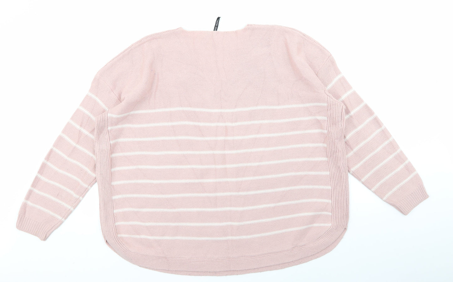 CASUALS  Womens Pink Striped  Pullover Jumper Size M
