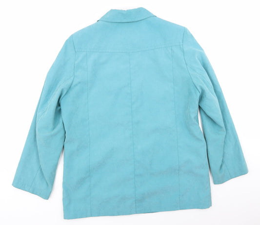 EWM Womens Blue   Jacket Coat Size 14
