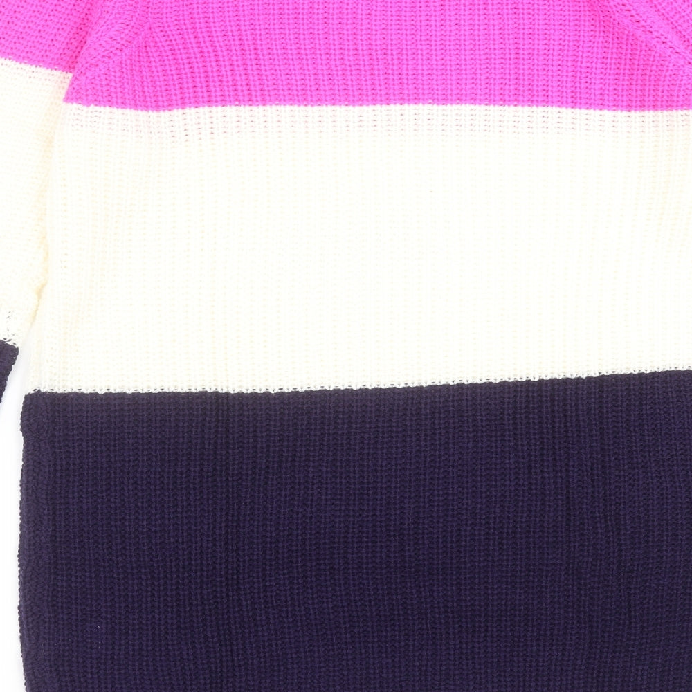 Studio Womens Multicoloured  Knit Pullover Jumper Size 12  - Colour Block