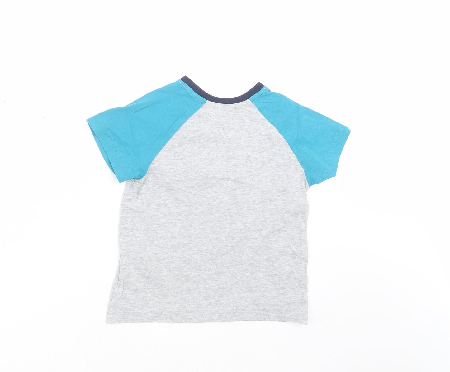 Matalan Boys Grey Solid   Pyjama Top Size 5 Years  - team chill