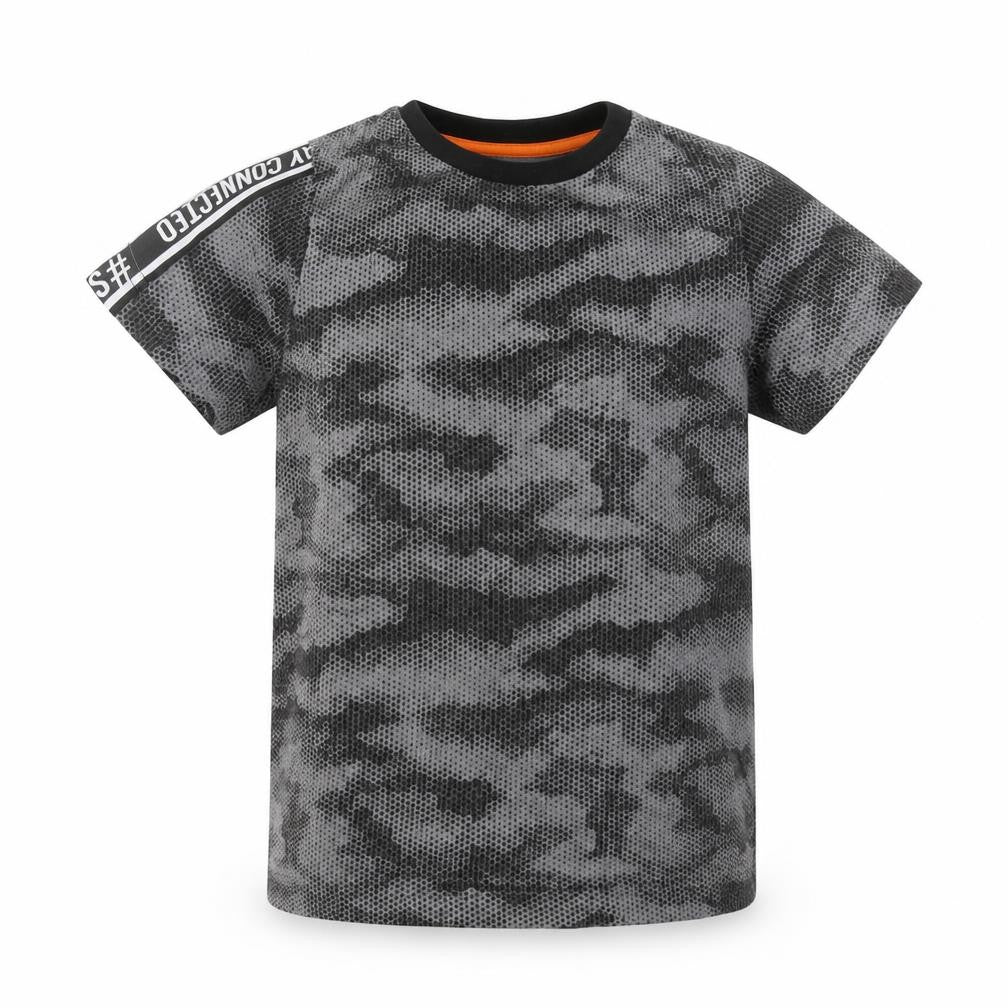 Matalan Boys Grey Camouflage  Basic T-Shirt Size 5 Years