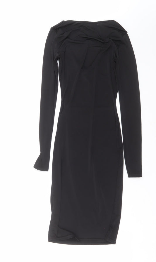 PRETTYLITTLETHING Womens Black   Bodycon  Size 4