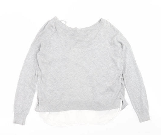 Only Our Story Womens Grey   Pullover Jumper Size L