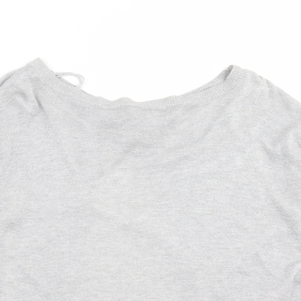 Only Our Story Womens Grey   Pullover Jumper Size L