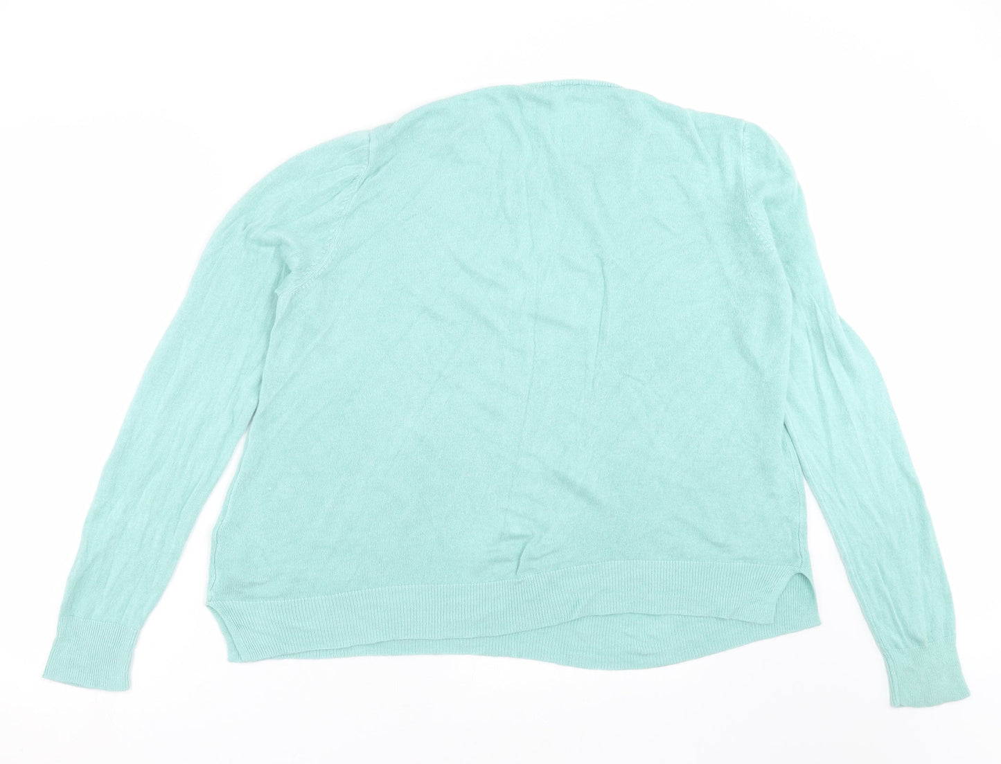 Marks and Spencer Womens Green  Knit Pullover Jumper Size 22