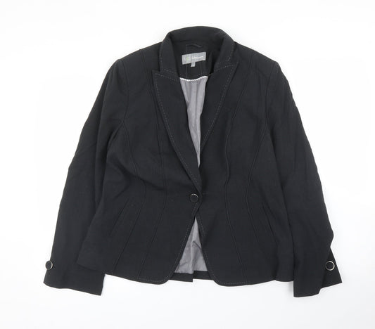 M&S Womens Grey   Jacket Blazer Size 14