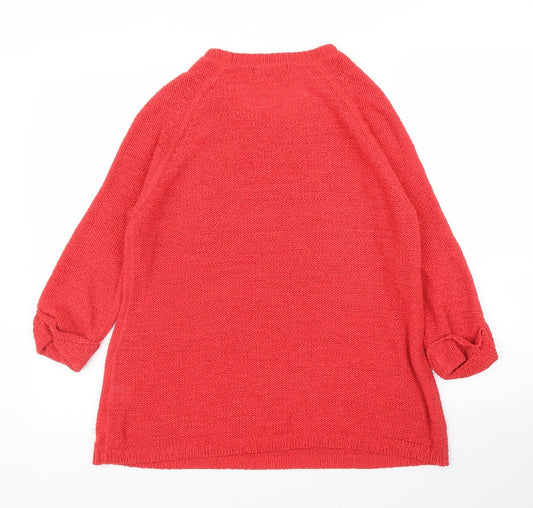 International Womens Red   Pullover Jumper Size 16