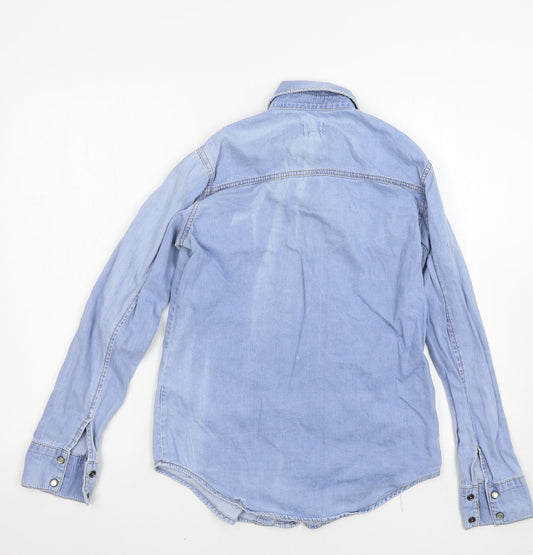 ASOS Womens Blue   Basic Button-Up Size 6