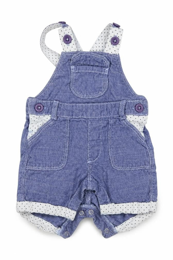 Matalan Girls Blue   Dungaree One-Piece Size 0-3 Months