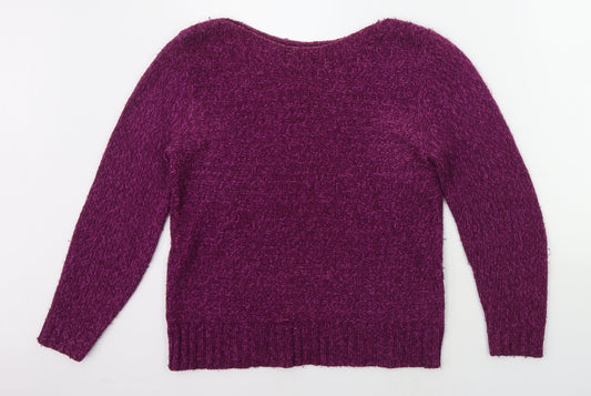 Marks and Spencer Womens Purple   Pullover Jumper Size 10