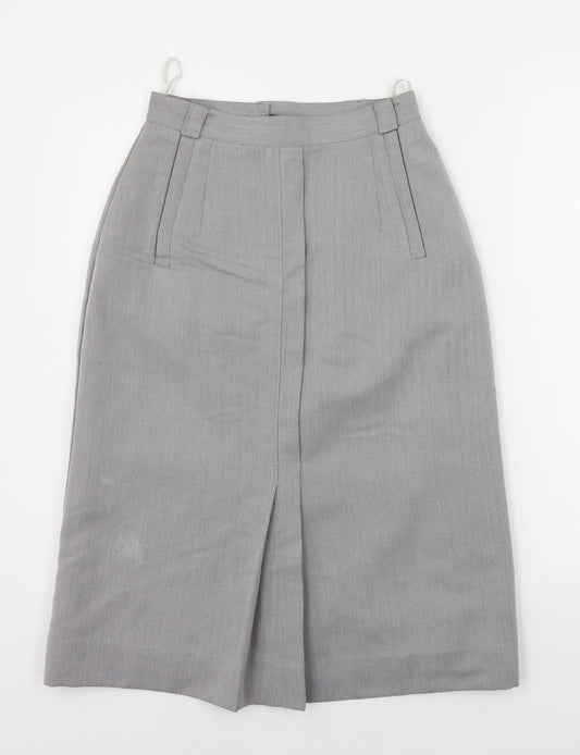 Expressions Womens Grey   A-Line Skirt Size 10