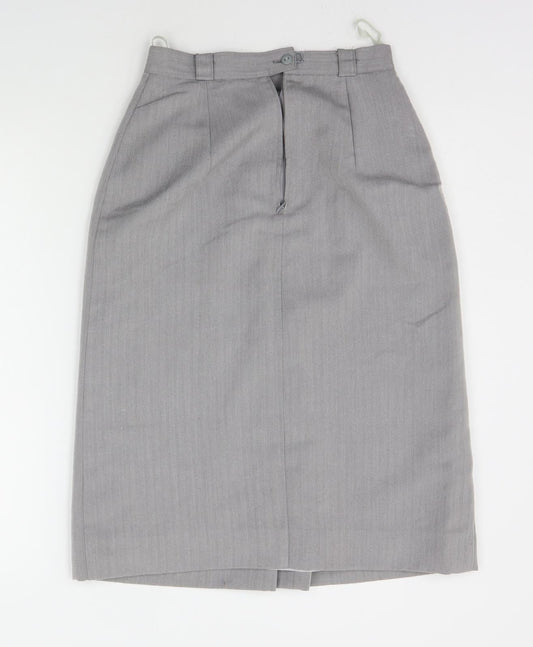Expressions Womens Grey   A-Line Skirt Size 10