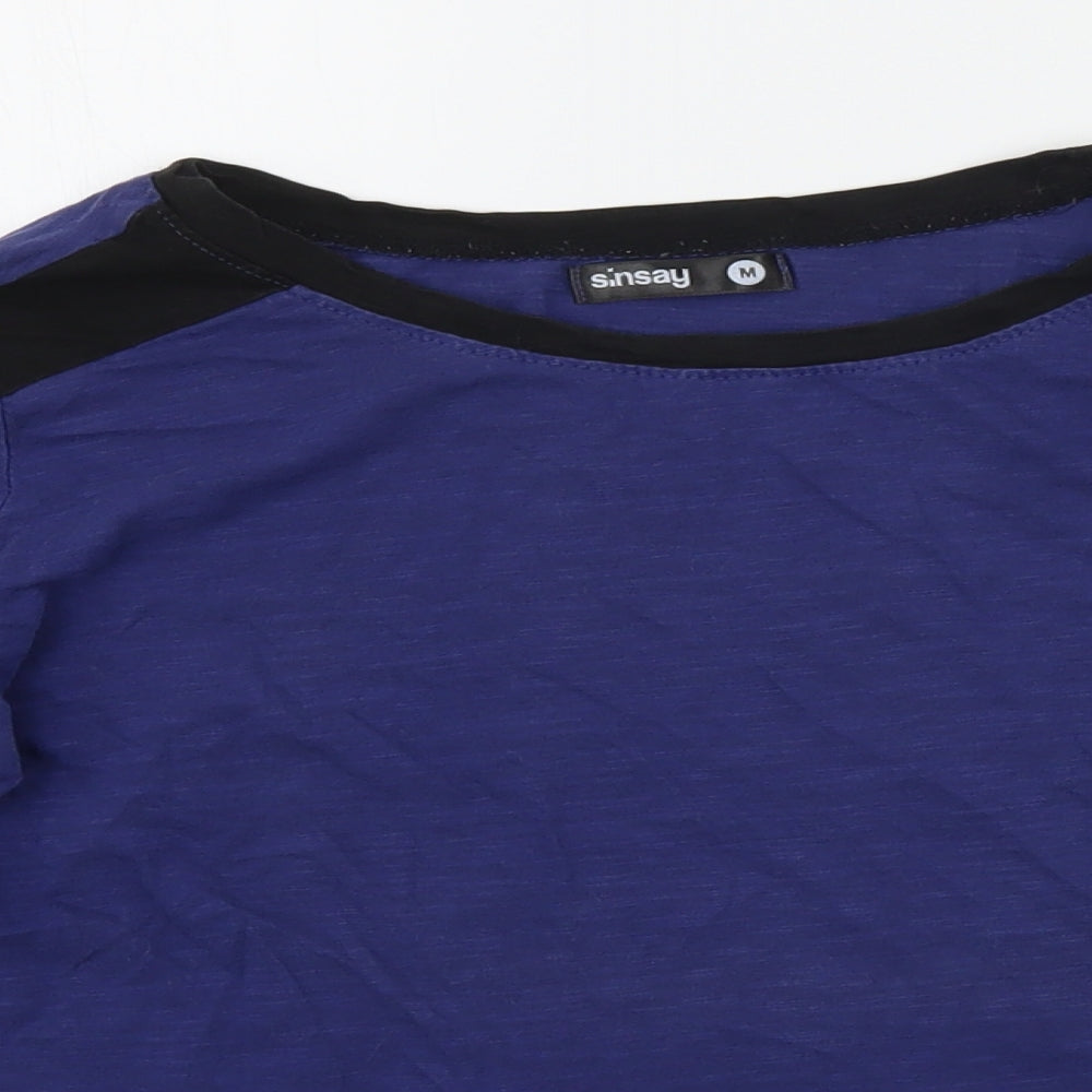 SINSAY Womens Blue   Basic T-Shirt Size M