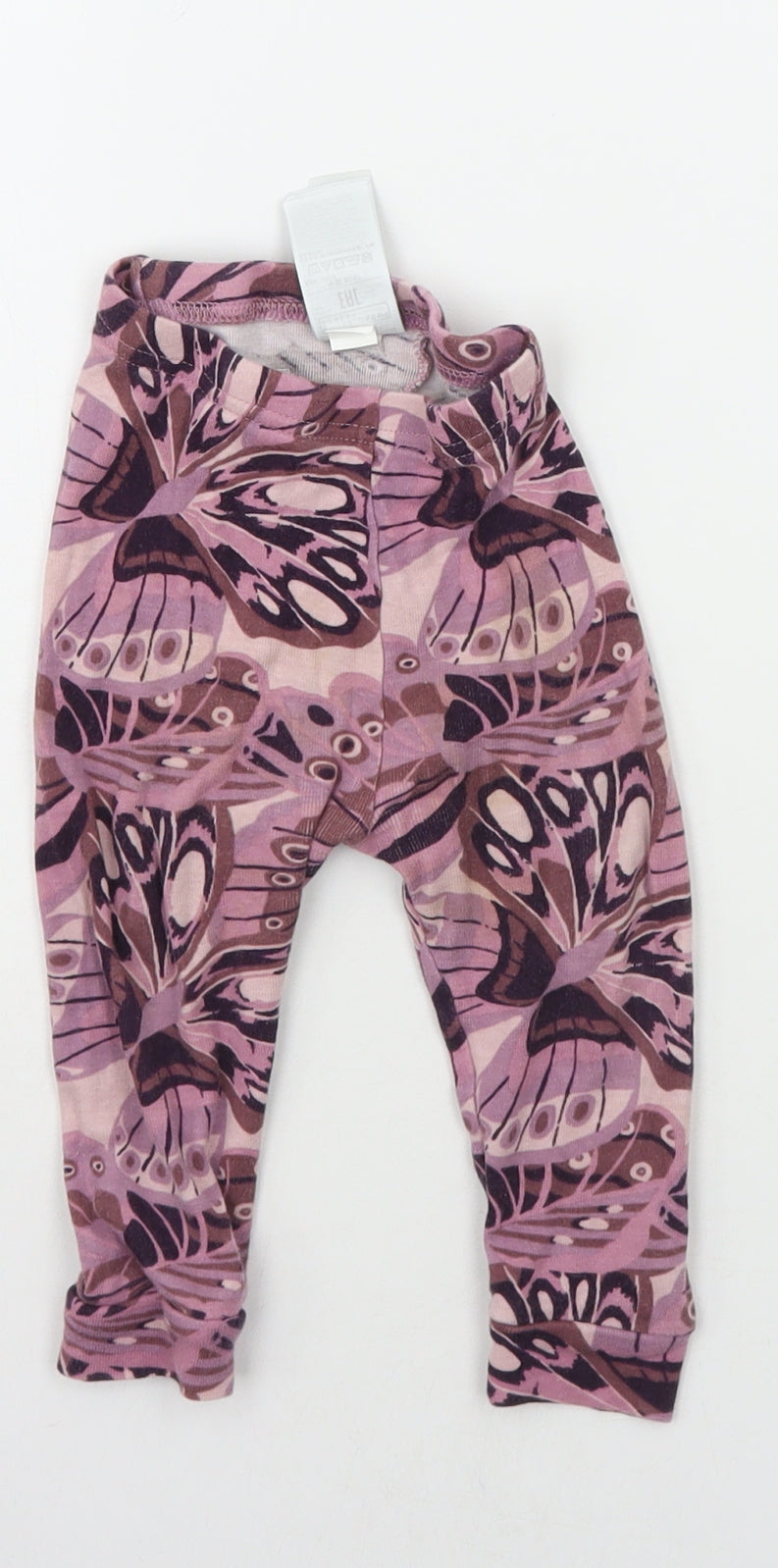 Gap Baby Purple Geometric  Jogger Leggings Size 12-18 Months