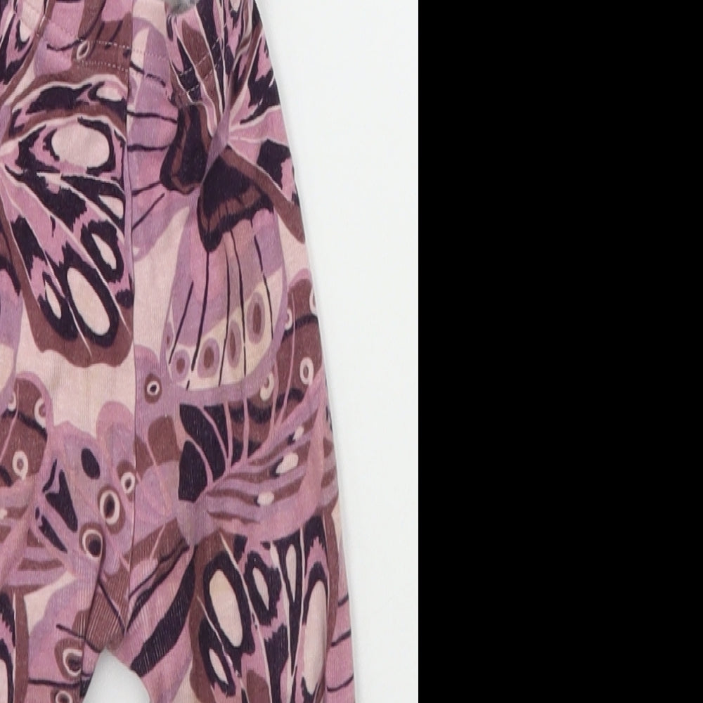 Gap Baby Purple Geometric  Jogger Leggings Size 12-18 Months