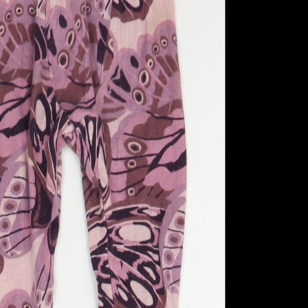 Gap Baby Purple Geometric  Jogger Leggings Size 12-18 Months