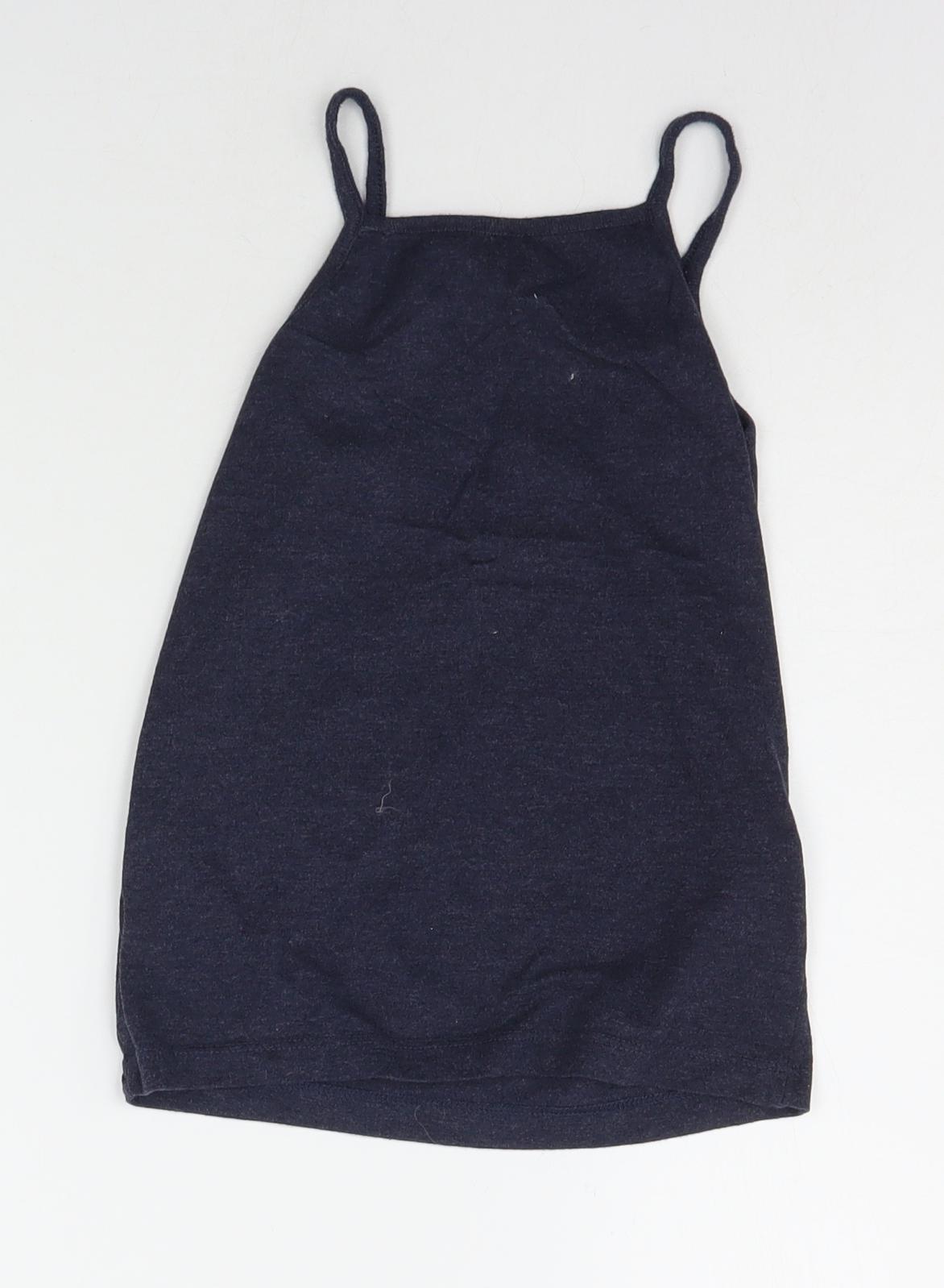 Primark Girls Blue   Basic Tank Size 9-10 Years