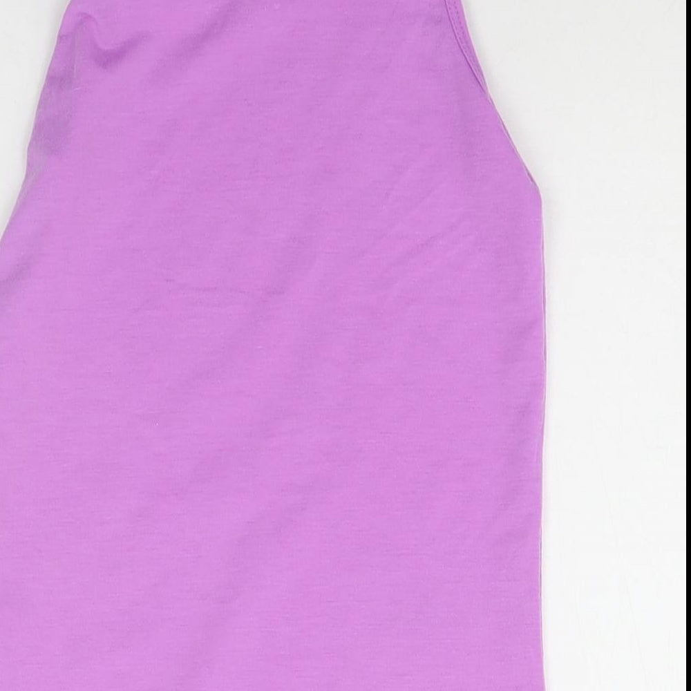 Young Dimension Girls Purple   Basic Tank Size 9-10 Years