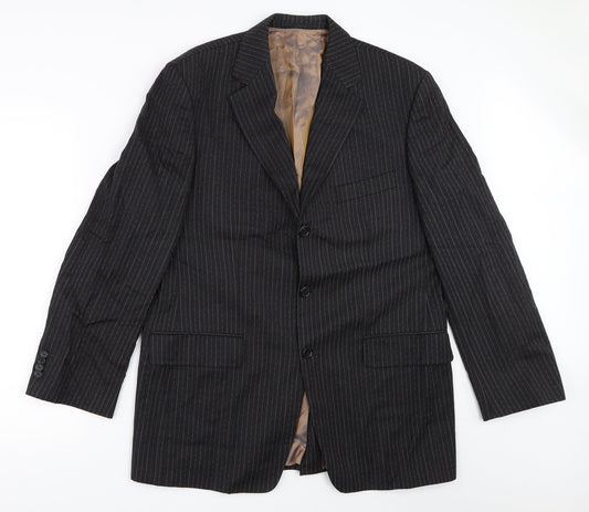 Bogart Mens Black   Jacket Blazer Size 40