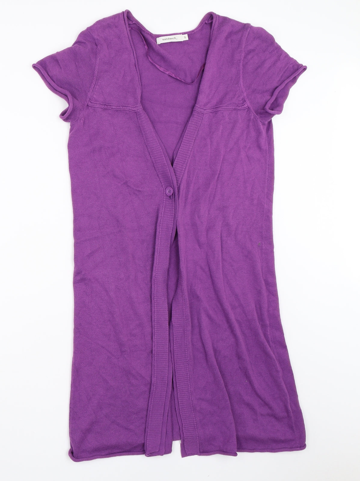 Sandwich Womens Purple   Cardigan Jumper Size S