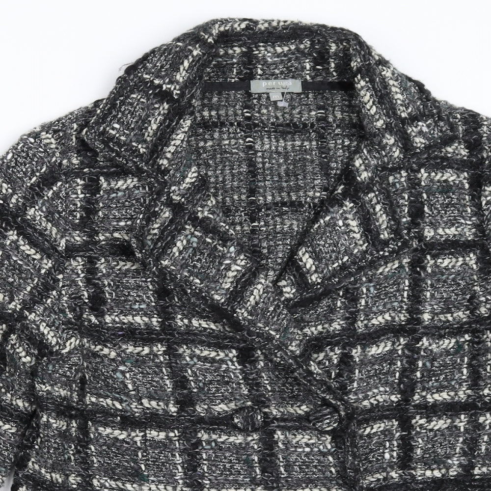 Per Una Womens Black   Pea Coat Jacket Size M
