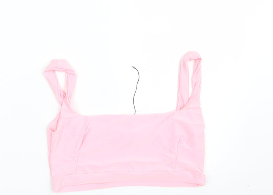 PRETTYLITTLETHING Womens Pink   Cropped Tank Size 10