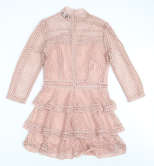 PRETTYLITTLETHING Womens Pink   Fit & Flare  Size 10