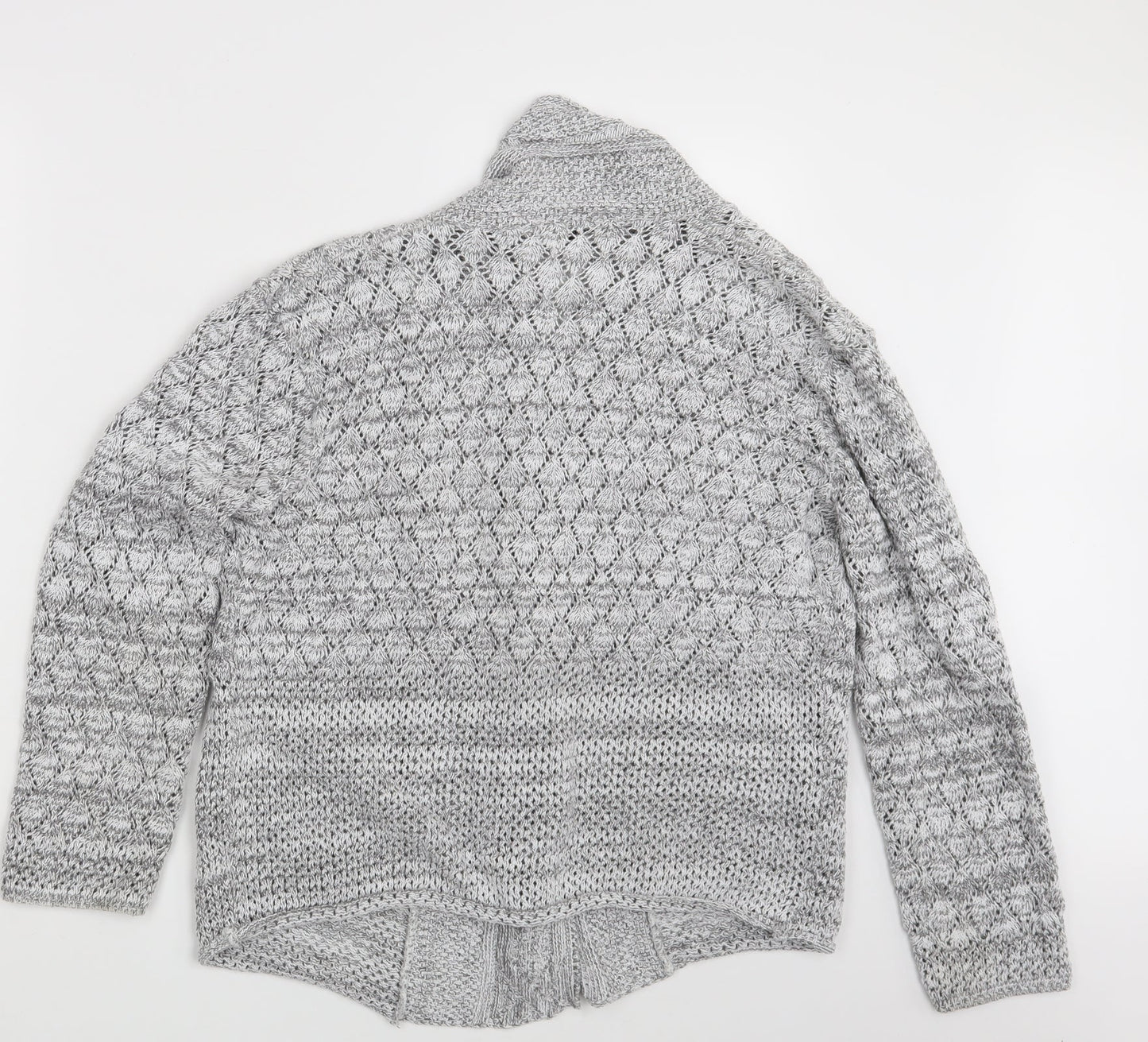 Classic Image Womens Grey  Knit Wrap Jumper Size M