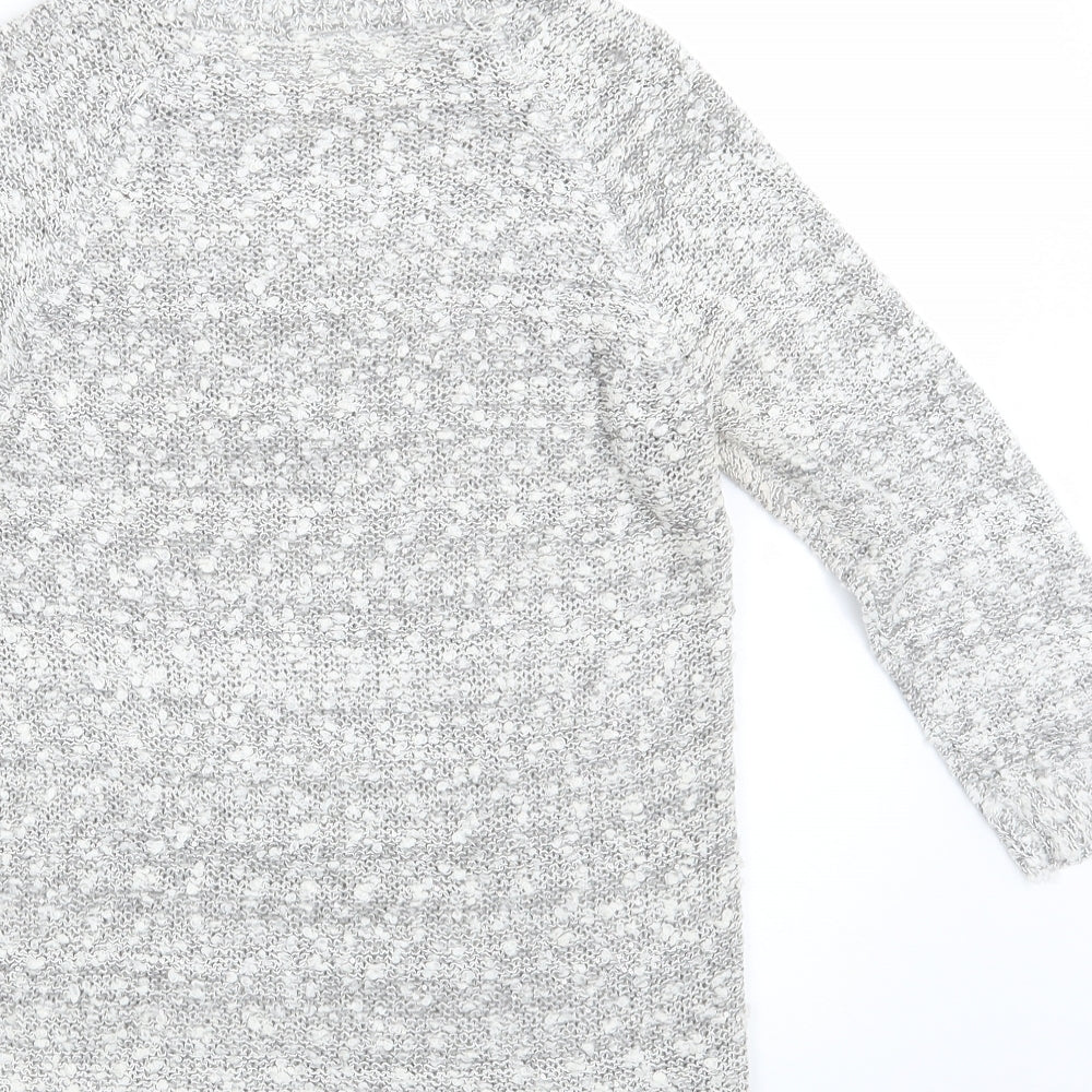New Look Womens Grey  Knit Pullover Jumper Size 8