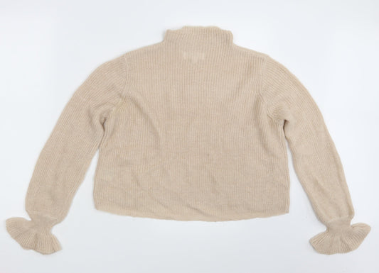 BB Dakota Womens Pink  Knit Pullover Jumper Size M  - Cropped
