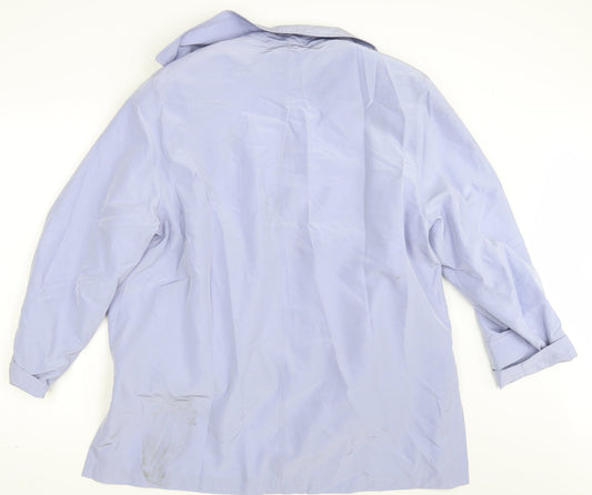 F E CLASSIC CLUB Womens Blue   Jacket Coat Size 14