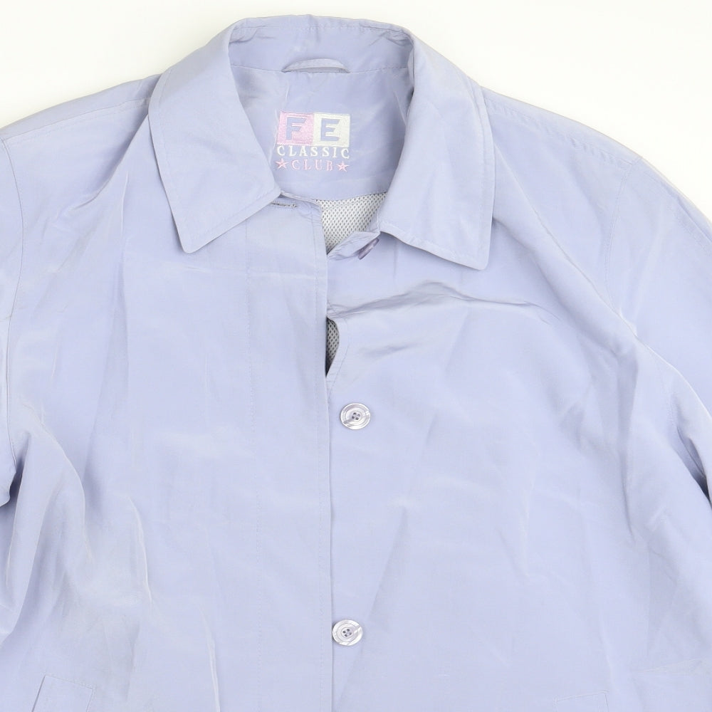 F E CLASSIC CLUB Womens Blue   Jacket Coat Size 14