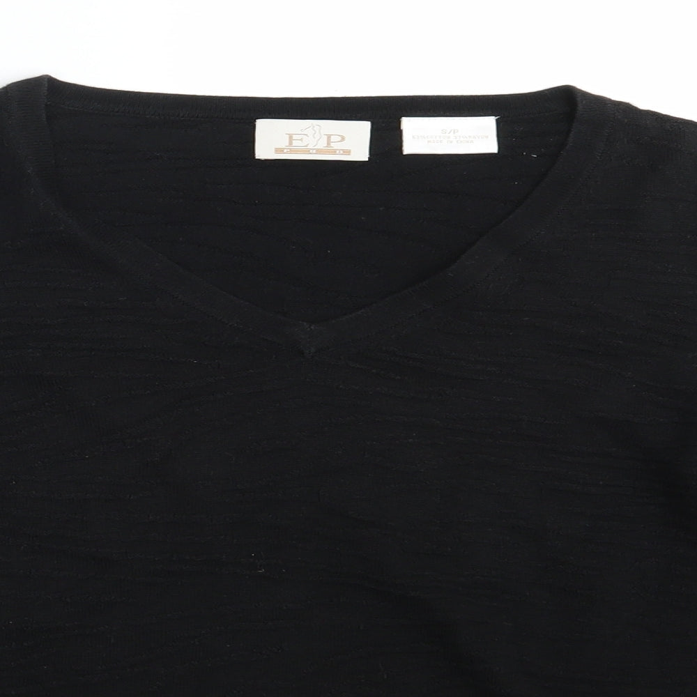 E P Pro Womens Black  Rayon Pullover Jumper Size S