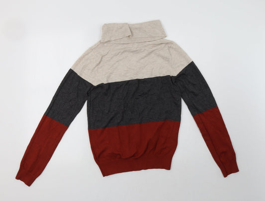 Debenhams Womens Red Striped  Pullover Sweatshirt Size 10