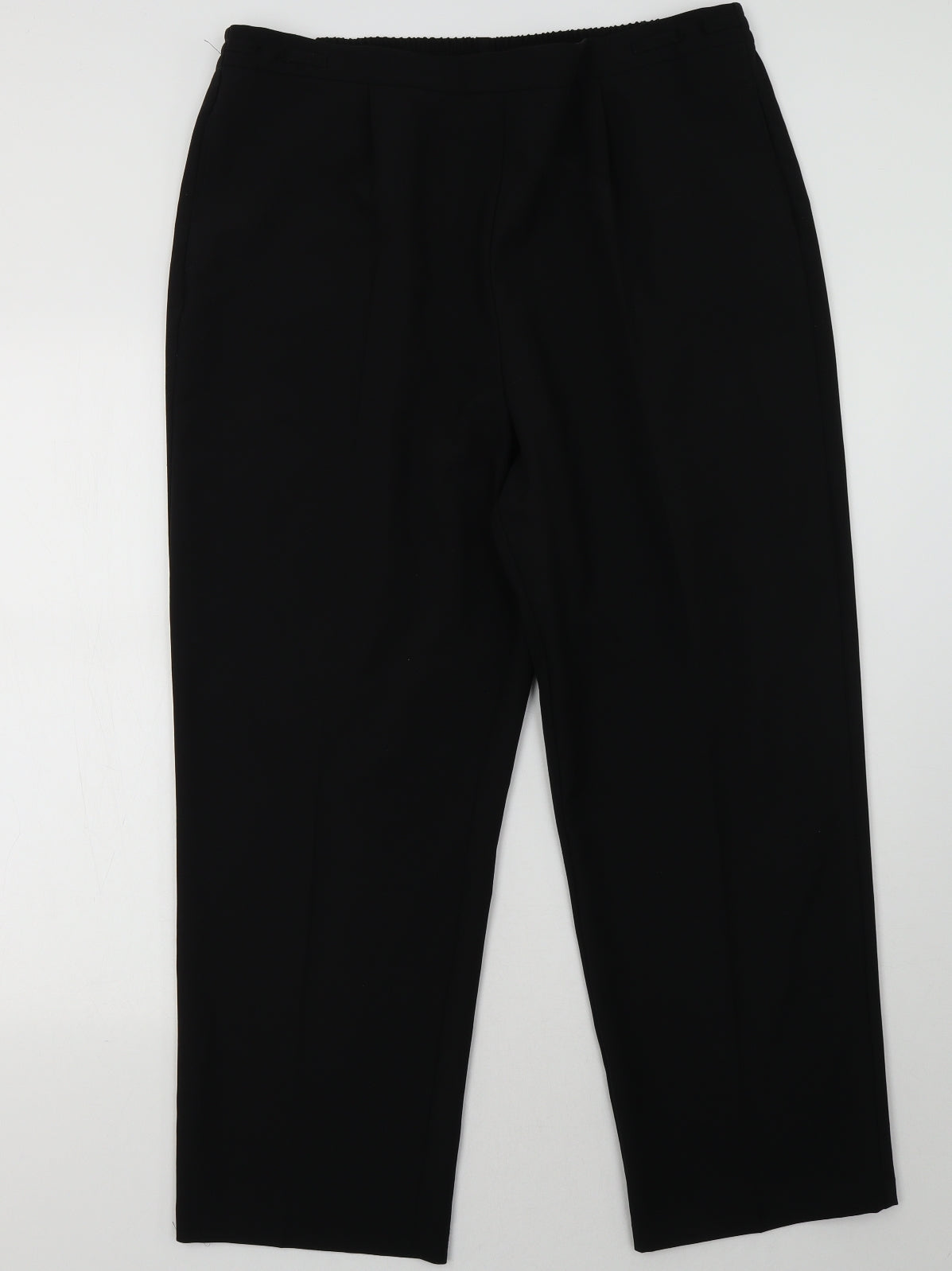 Bonmarché , Womens Black Trousers Size 18 L30 in