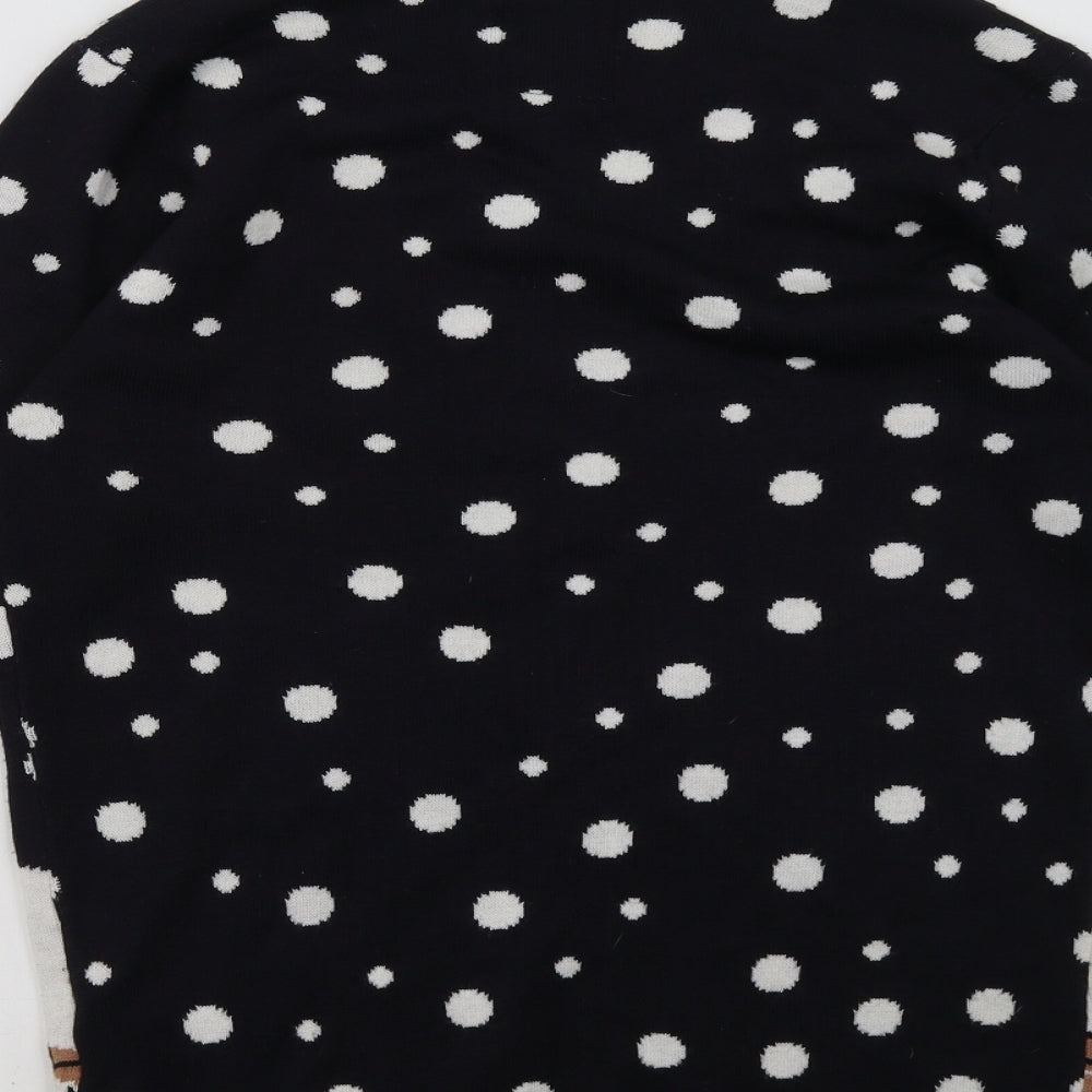 Brave Soul Mens Blue Polka Dot  Pullover Sweatshirt Size S  - christmas