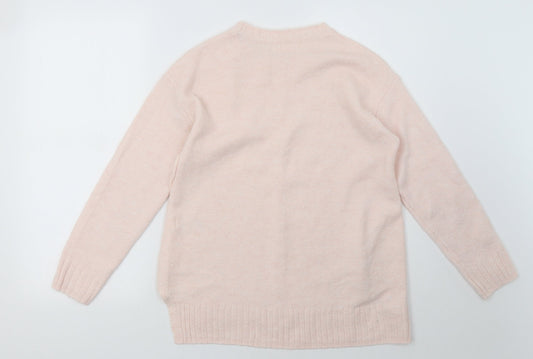 Marks and Spencer Womens Pink   Pullover Sweatshirt Size S