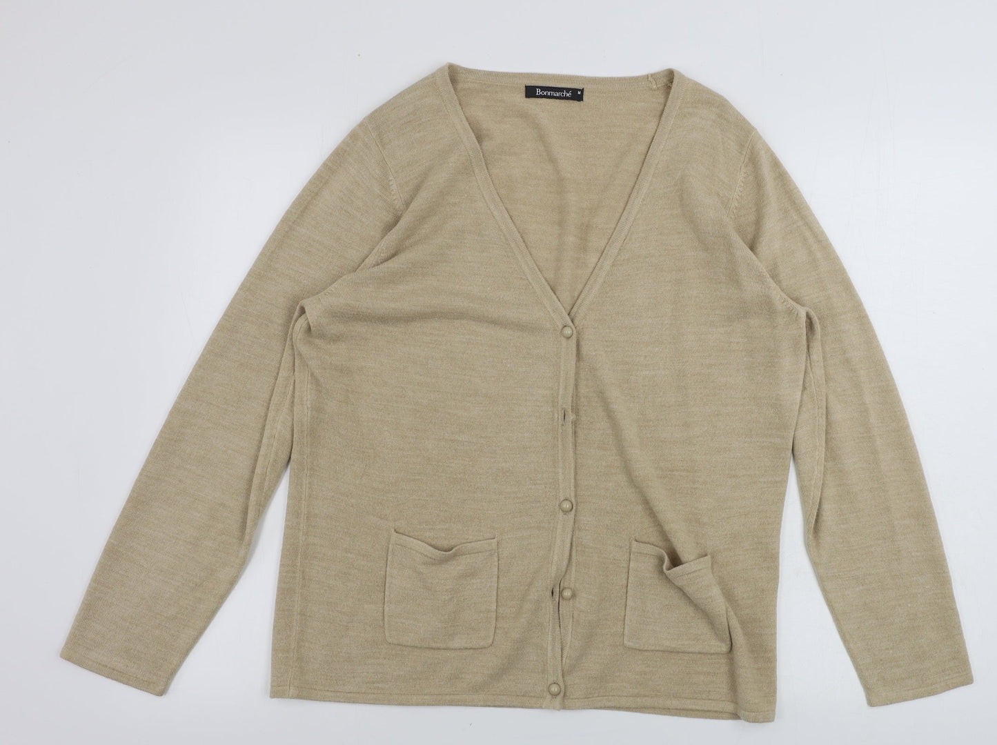 Bonmarché  Womens Beige   Cardigan Jumper Size M